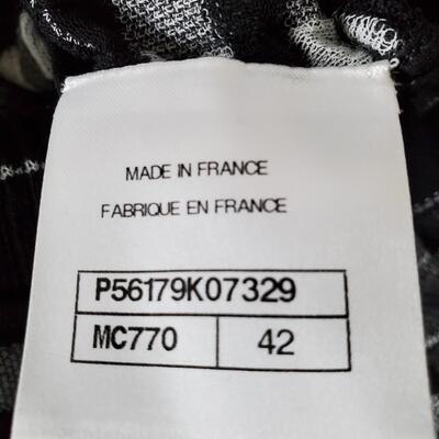 Chanel Spring 2017 Black and White Tunic Top size 42 New with tags