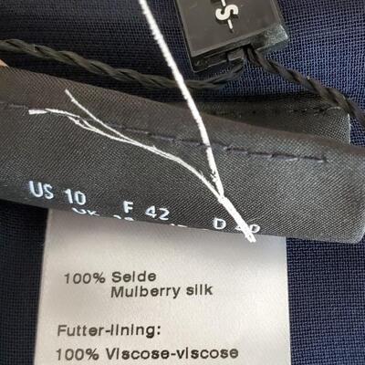 AKRIS Pleated Silk Midi Dress - new with tags