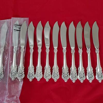 Wallace Grande Baroque Sterling Silver Flatware 177 Pieces