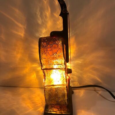 Beautiful Amber Murano Style  Cello ambient lamp