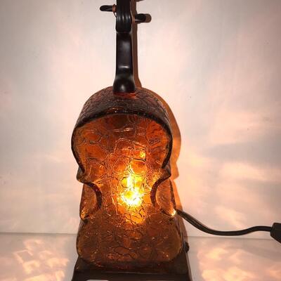 Beautiful Amber Murano Style  Cello ambient lamp