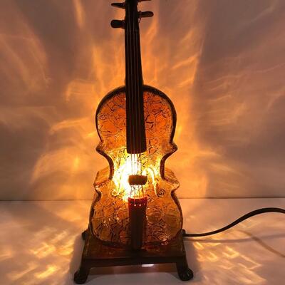 Beautiful Amber Murano Style  Cello ambient lamp
