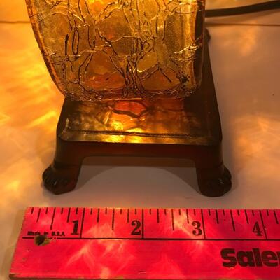 Beautiful Amber Murano Style  Cello ambient lamp