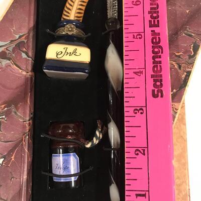 Yankee swap ? Calligraphy Gift Sets  ~ Murano Glass Pens & Magnifying glass