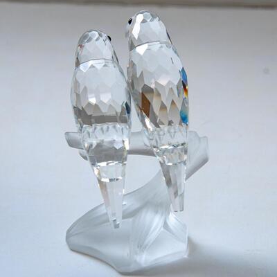 SWAROVSKI CRYSTAL SCS ANNUAL EDITION "LOVEBIRDS" TOGETHERNESS FIGURINE