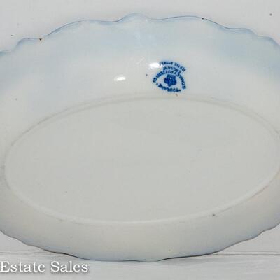 FLOW BLUE PLATTER