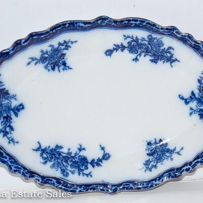 FLOW BLUE PLATTER