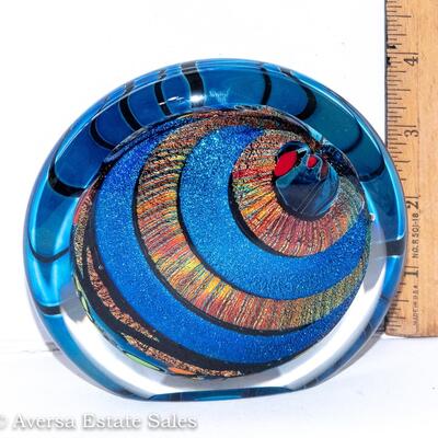 BEAUTIFUL KARG ART GLASS PAPERWEIGHT