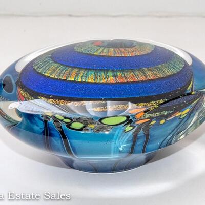BEAUTIFUL KARG ART GLASS PAPERWEIGHT
