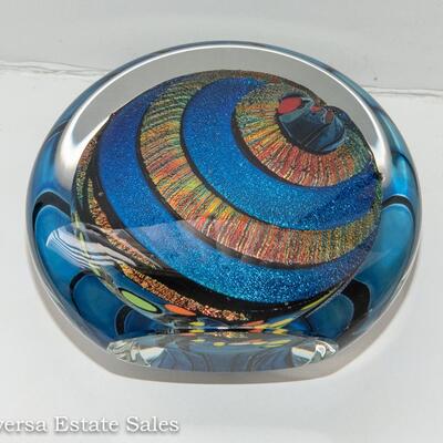 BEAUTIFUL KARG ART GLASS PAPERWEIGHT