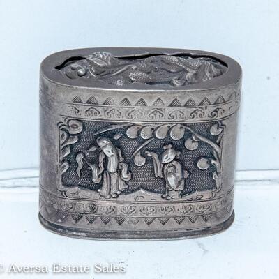 METAL ASIAN OPIUM / SNUFF BOX