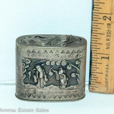 METAL ASIAN OPIUM / SNUFF BOX