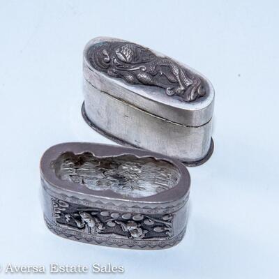 METAL ASIAN OPIUM / SNUFF BOX