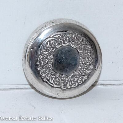 VINTAGE STERLING SILVER PILL BOX