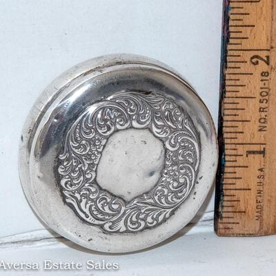 VINTAGE STERLING SILVER PILL BOX