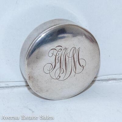 ANTIQUE STERLING SILVER PILL BOX