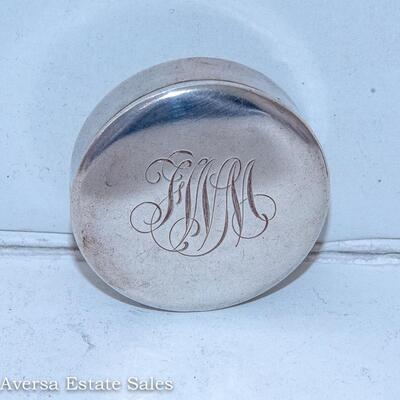 ANTIQUE STERLING SILVER PILL BOX
