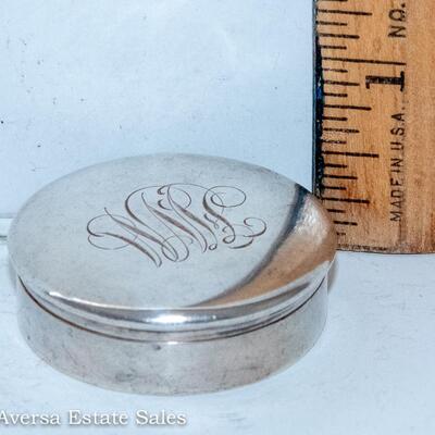 ANTIQUE STERLING SILVER PILL BOX
