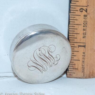 ANTIQUE STERLING SILVER PILL BOX