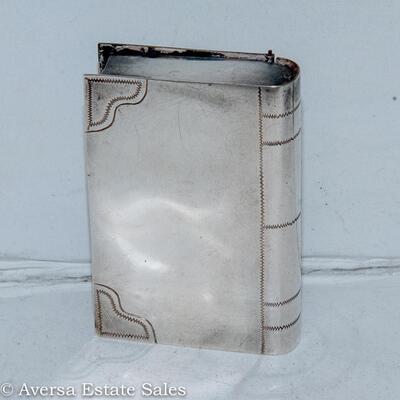 STERLING SILVER - BOOK PILL BOX