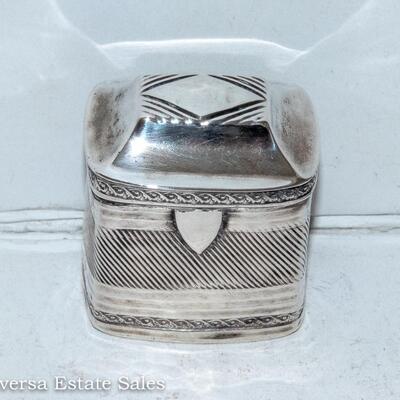 STERLING SILVER PILL BOX