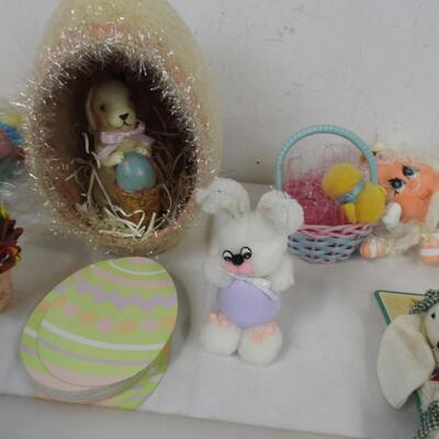 13 pc Easter, Figurines, Ceramic Eggs, Hermitage Pottery, Egg Playing Cards