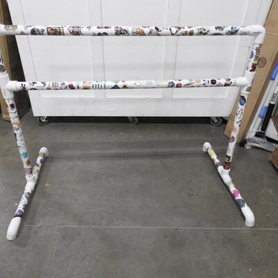 PVC Home made Ballet Barre with Lot of Stickers