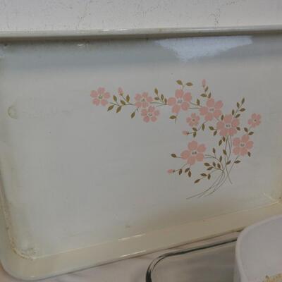 6 pc Baking/Cooking Kitchen Lot, Glass & Metal
