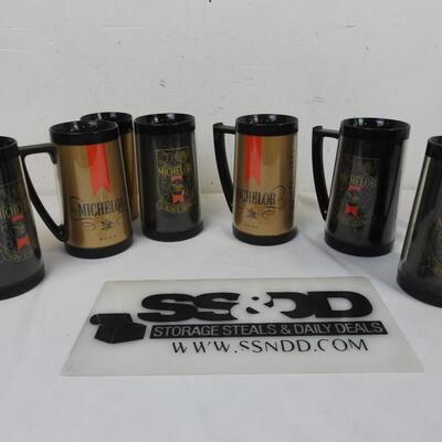 6  ThermoServ Michelob Mugs and 1 ThermoServ Cup