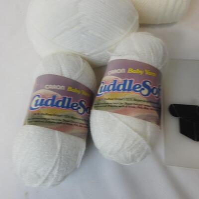 12 Skeins Various Brands (Red Hart,  Caron Cuddle Soft) and Colors of Yarn