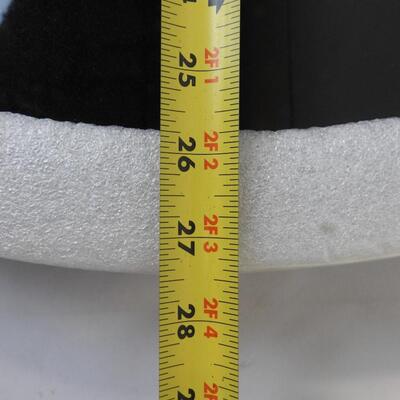 27" Black Fiberglass Flower Table Top Only-New