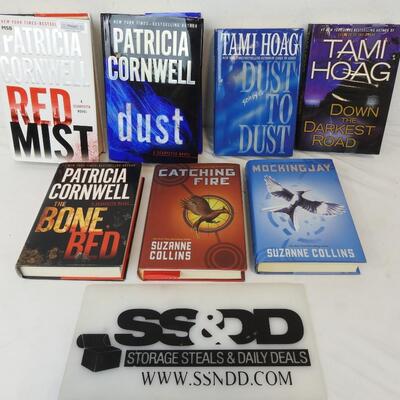 7 Hardcover Fiction Books: Mockingjay -to- Red Mist