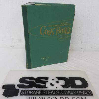 Good Housekeeping Cookbooks. Smaller Books in Larger Green Binder 1950s Vintage