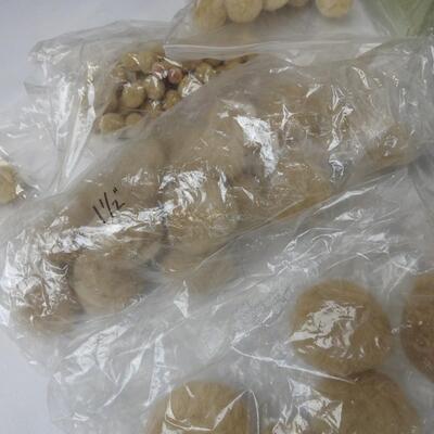 Craft Lot: Soft Sculpture items, florist Foam, yarn, raffia,  see pictures.