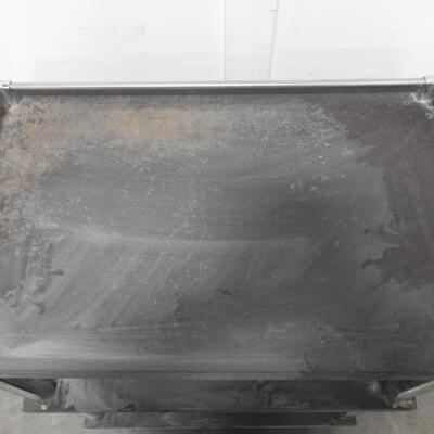 Sturdy Metal 3 Shelf Cart on Wheels