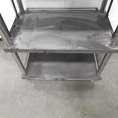 Sturdy Metal 3 Shelf Cart on Wheels