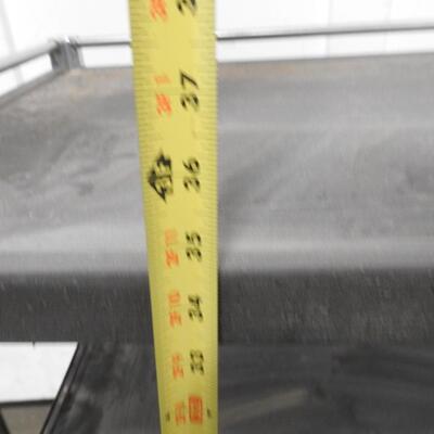 Sturdy Metal 3 Shelf Cart on Wheels