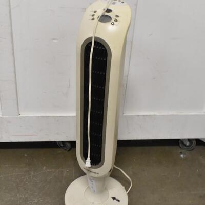 Enviracaire Tall Heater with Revolving Rotation, Electronic Controls