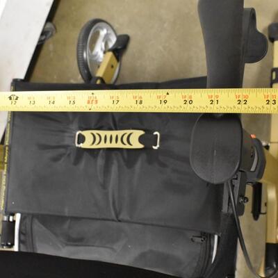 Oasis Space Walker/Seat, Yellow Metal Supports, Wheels Smooth, 1 Pouch