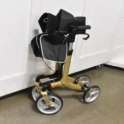 Oasis Space Walker/Seat, Yellow Metal Supports, Wheels Smooth, 1 Pouch