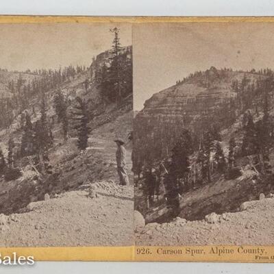 STEREOVIEW - CALIFORNIA VIEW - CARSON SPUR