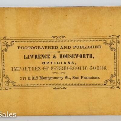 STEREOVIEW - CALIFORNIA VIEW - CARSON SPUR