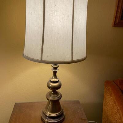 LOT 808. BRASS TABLE LAMP