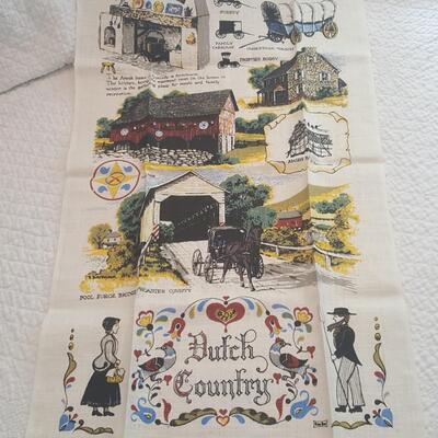 Vintage Amish Souvenir Towel