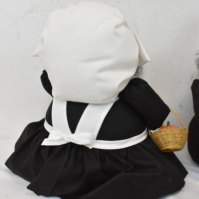 2 Soft Sculpture Dolls, Crafts, Pilgrims, 11