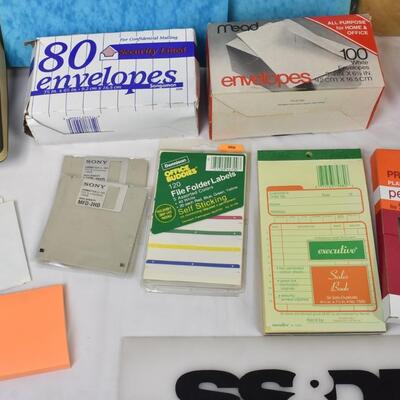 12+ Office Lot: NSC Printing Calculator, Envelopes, Mailing Bags, Organizer