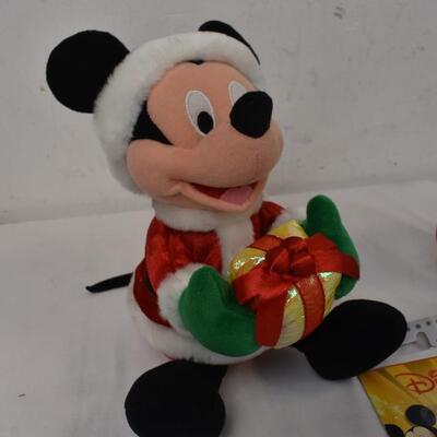 7 pc Disney, Santa Mickey, Mickey Watch, Mickey Metal Figurine, Disney Mug