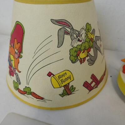 Bugs Bunny & Yosemite Same Character Lamp. Works, Vintage