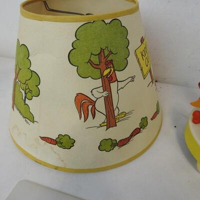 Bugs Bunny & Yosemite Same Character Lamp. Works, Vintage