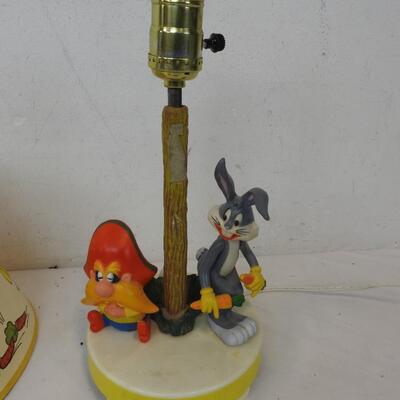 Bugs Bunny & Yosemite Same Character Lamp. Works, Vintage